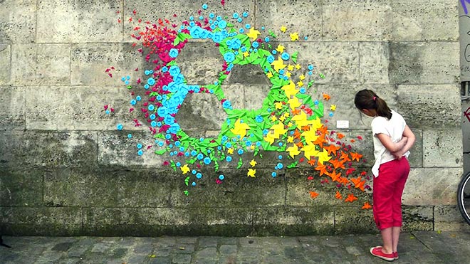 Mademoiselle Maurice - Origami e street art