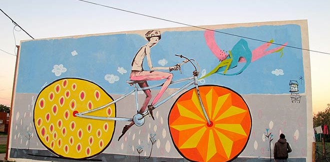 Mart – Bycicle street art