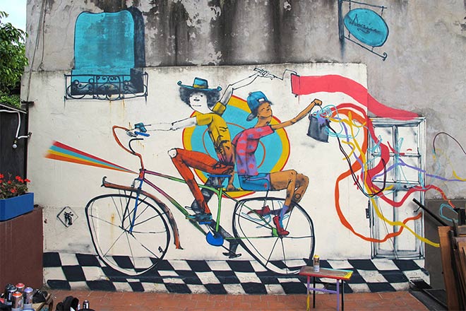 Bycicle street art