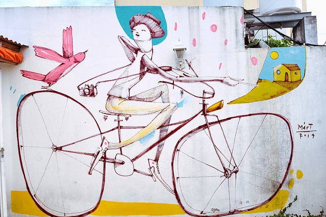 Bycicle street art
