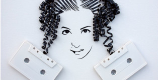 Erika Simmons - Cassette tape art