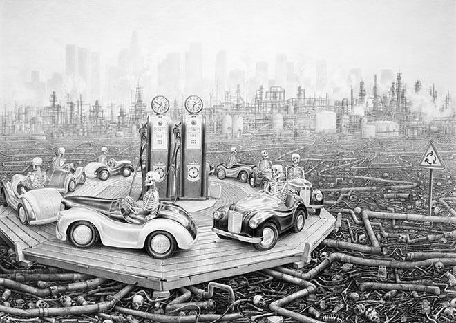 Laurie Lipton – Large scale drawings