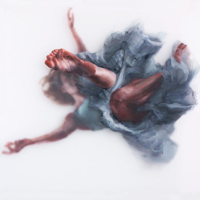 Michelle Jader - Oil paintings on plexiglass