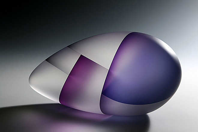 Segmentation, glass sculptures - Homage to DNA, 2009