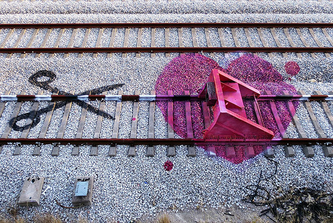 Railroad art, street art