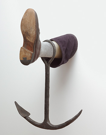 Robert Gober - The Heart Is Not a Metaphor, Leg with anchor, 2008