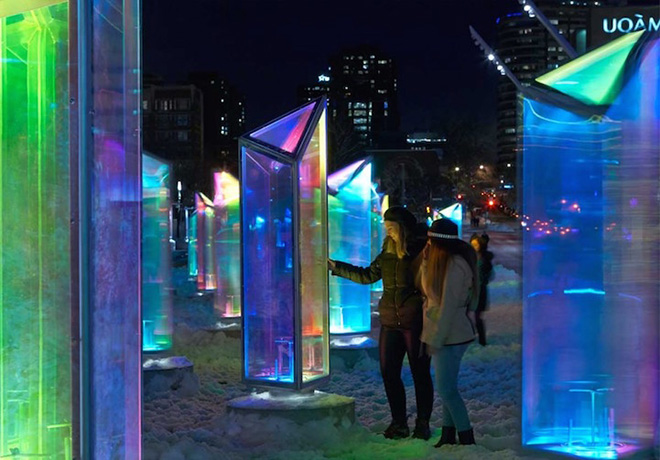 Prismatica - Light installation in Montreal