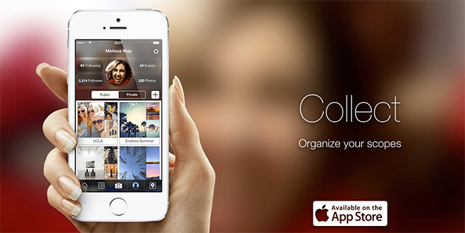 Scope - photos fast, by location, photo map, live streaming