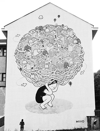 Street art, Mural #01 for Bart - Torino