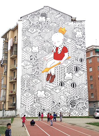Street art, Mural #07 for Bart - Torino
