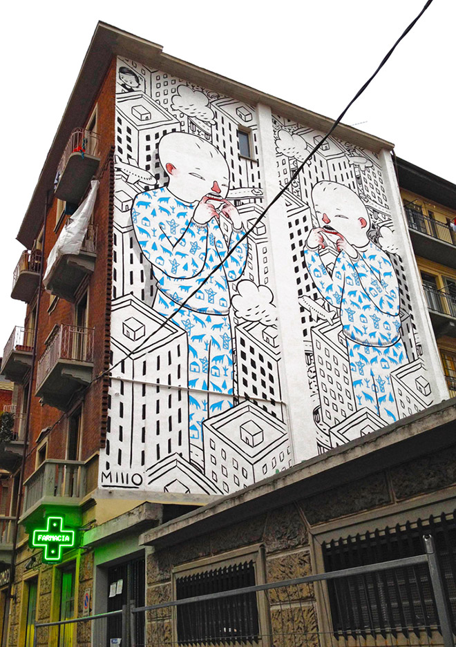Street art, Mural #10 for Bart - Torino