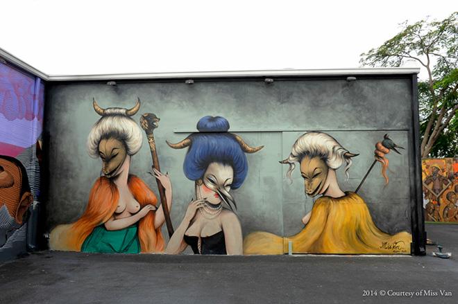 Miss Van - Street art, Wynwood Walls Women on the Walls