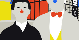 Sara Andreasson - Illustration of Ray & Charles Eames for The Architectural Review.