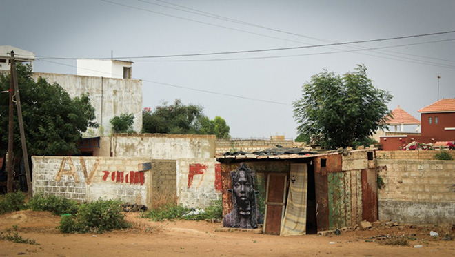YZ - AMAZONE, street art @ Sénégal