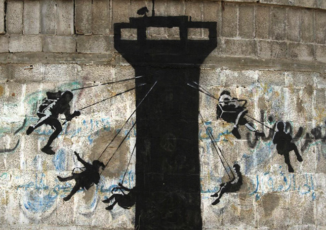 Banksy - Scorribande a Gaza