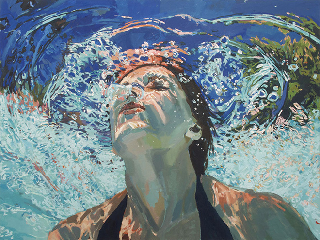 Samantha French - Breakthrough II, 82x104, Oil on canvas
