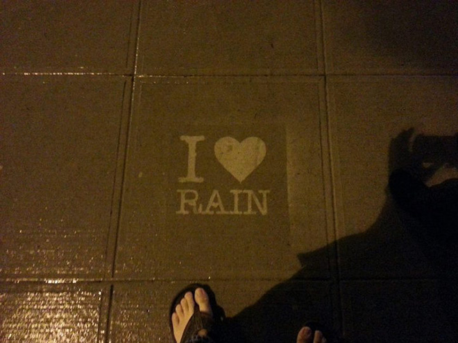 Rainworks - Rain Activated Art