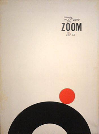 Eugenio Carmi - Stripsody: Zoom, 1966 - acrilici su tela, 130x97, collezione dell'autore