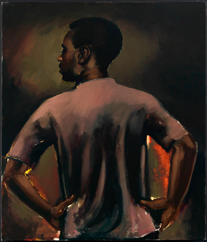 Lynette Yiadom-Boakye - Some Distance From Now, 2013 Oil on canvas 140 x 120 cm Private Collection, UK Courtesy of Corvi-Mora, London and Jack Shainman Gallery, New York