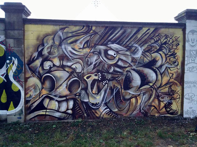 Street Players 2015 - Il murales più lungo d'Europa. Photo by Kassa