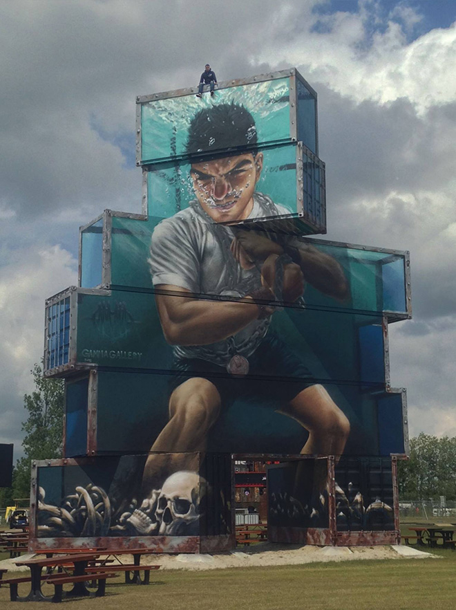 North West walls 2015 - Gamma Gallery, Container graffiti