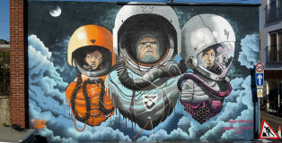 Soap, Krishna Malla - Space Cowboys Mural