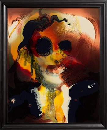 Keith Tyson, Unnatural portrait, 2015 - Mixed Media on Aluminium, 47,8x57,8x cm