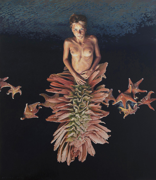 José Molina - Collezione “Beloved earth”, Dolce acqua, 2015 - Olio su tavola, 120 x 120 cm