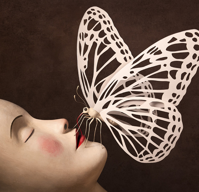 Irma Gruenholz - Butterfly, Clay Illustration