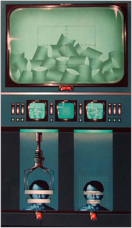 Gerico - Predisposizionamento al consumo N.1, 1978, acrilico su tela lino 50x90 cm