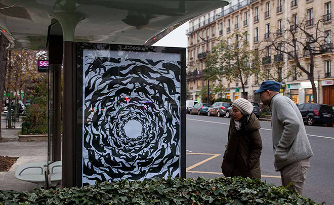 Brandalism - Artwork by David de la Mano, Paris 2015