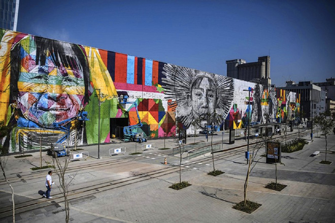 Eduardo Kobra - Todos somos uno, Rio de Janeiro, murales, 2016