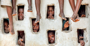 Timothy Allen - Inquisitive children in River Gee, Liberia