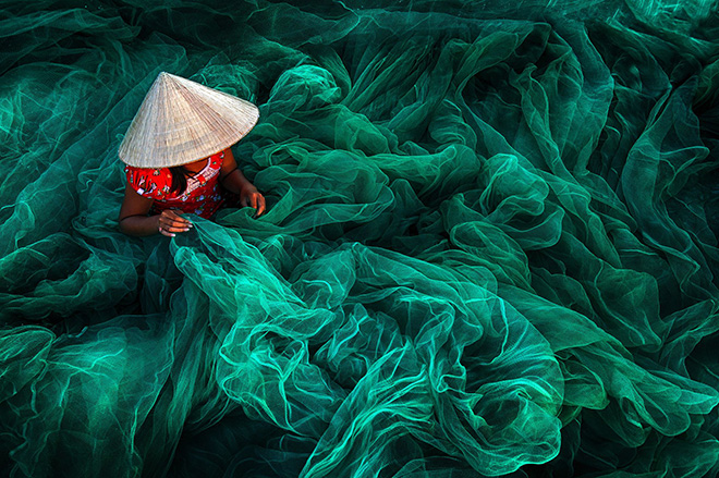 Danny Yen Sin Wong - Phan Rang Fishing Net Making,  Vietnam, Open Color Category. Fishing Net Making with traditional matter at Phan Rang.
