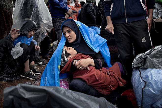 Jacob Ehrbahn - Mahboubeh, Refugee Stream, Moria, Lesbos (Greek), 2015