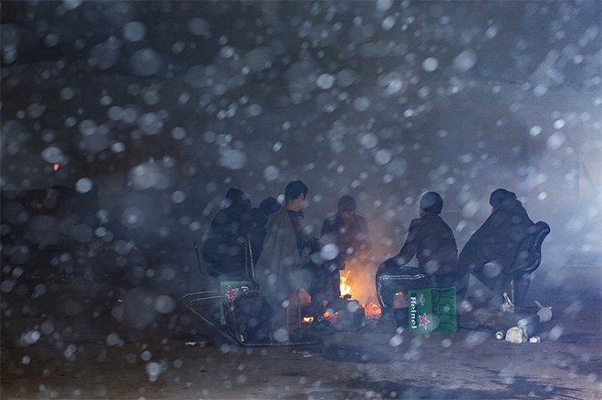 Antonio Gibotta -  Serbia, Belgrado, Oltre 1000 migranti nel gelo di Belgrado