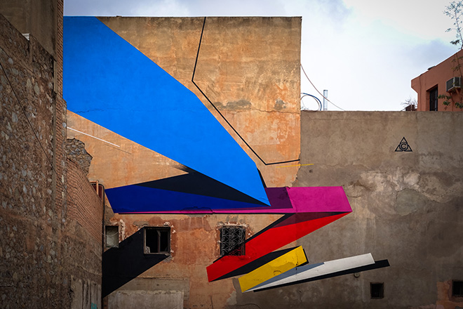 Remi Rough - MB6 street art festival, Marrakesh, 2016