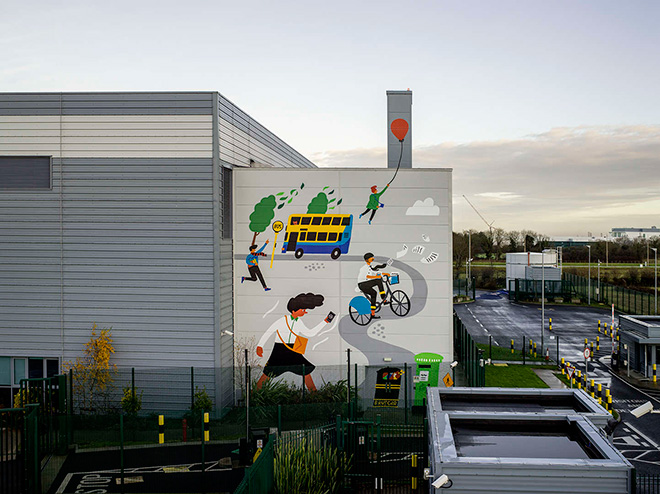 Fuchsia MacAree - Dublin Google Data Center, The Data Center Mural project