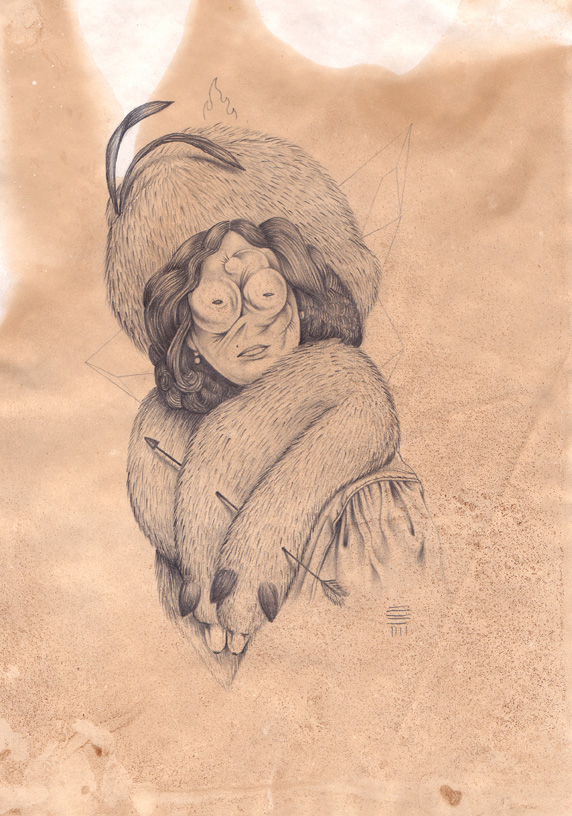 P54 - Lady Coldheart , pencil on paper 2014