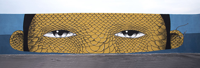 Andrea Casciu - Vedo a colori 2017, Street Art nel porto di Civitanova Marche