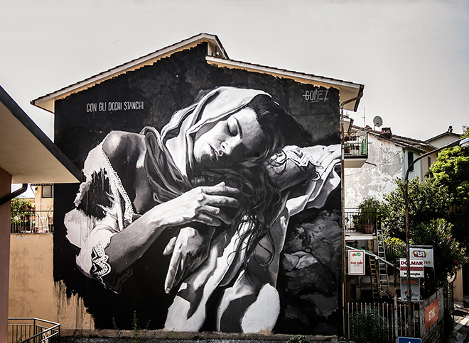 Gomez - Mural in Selci, (Rieti)