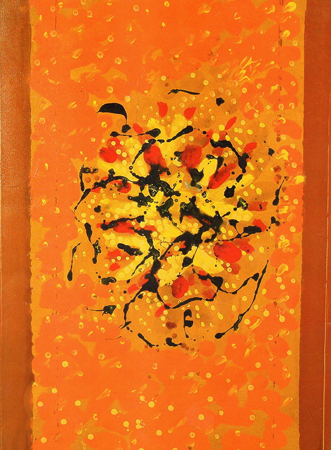 Gastone Biggi - Fleurs 55 - Liberes, 2010 pittura industriale su tela, cm 80x60
