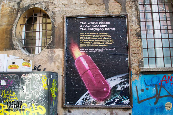 Guerrilla Girls - Cheap, street poster art festival. photo credit: Anna Fabrizi