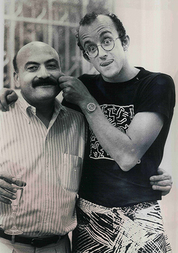 Maria Mulas - Salvatore Ala e Keith Haring, 1986