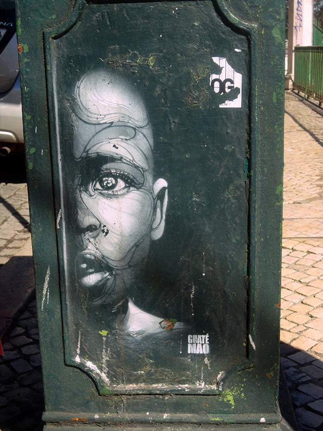 Guaté Mao - Street art, Lisbona