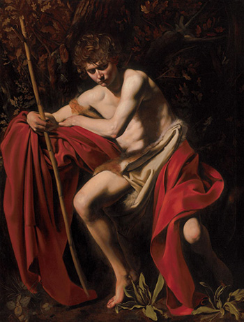Michelangelo Merisi da Caravaggio - San Giovanni Battista, 1603. Olio su tela, 172,7 x 132 cm. The Nelson-Atkins Museum of Art, Kansas City, Missouri