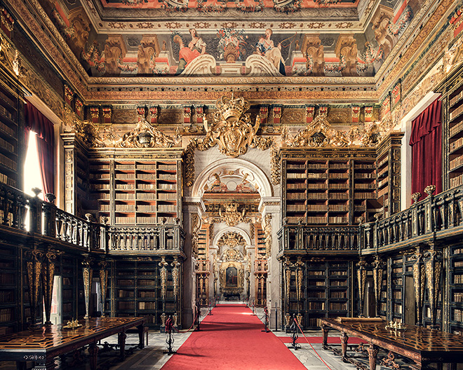 Thibaud Poirier - Libraries, Biblioteca Joanina, Coimbra, 1728 Thibaud Poirier - Libraries, Biblioteca Joanina, Coimbra, 1728