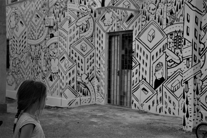 Millo - Murales a Il Cantiere di Monterotondo Scalo, Roma, 2017 Millo - Murales a Il Cantiere di Monterotondo Scalo, Roma, 2017