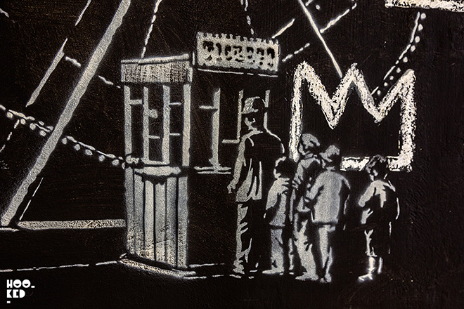 Banksy - Basquiat, Barbican Centre, London. photo credit: Mark Rigney for Hooked Blog