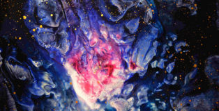 Enrico Magnani - Supernova No. 4, 2017, acrilico su cartone patinato, cm. 100x76, particolare